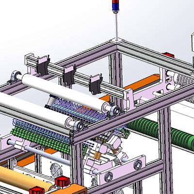 mini pleating gluing line